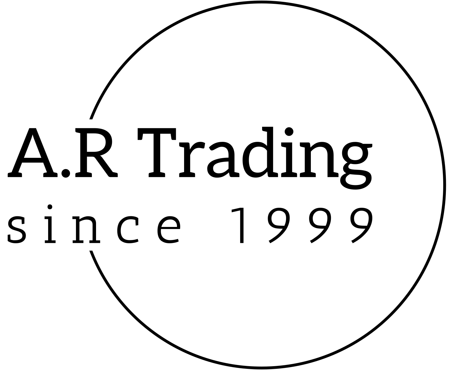 Ar Trading logo black transparent